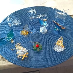 12 piece Glass ornaments